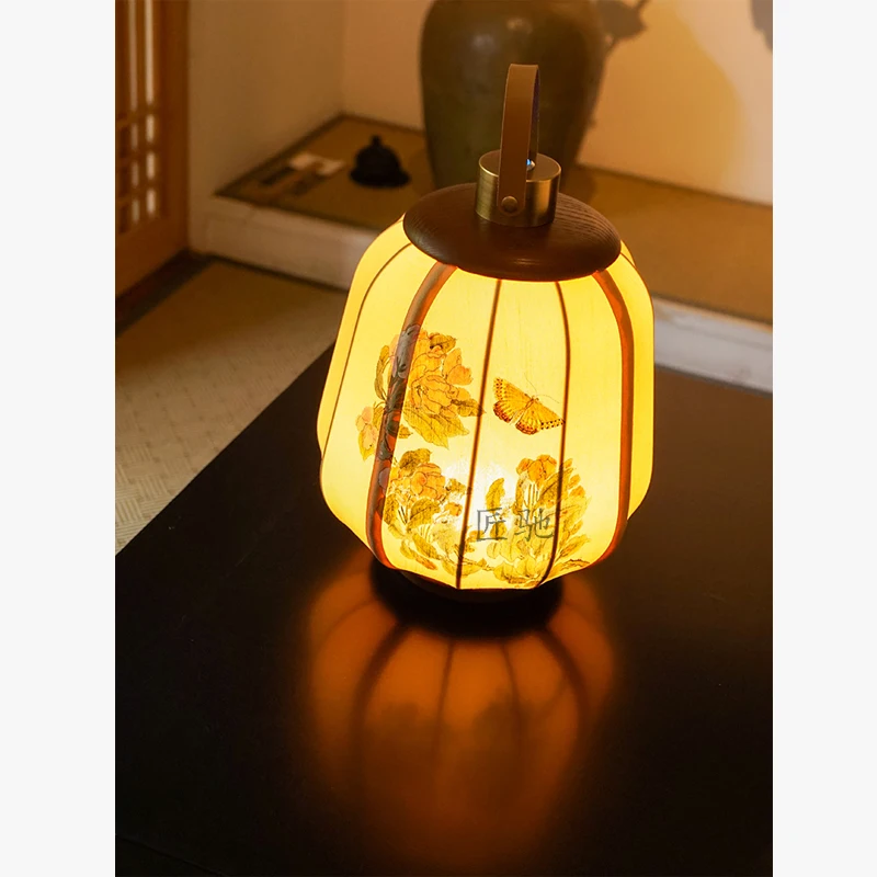 New Chinese Retro Bedroom Bedside Night Light Atmosphere