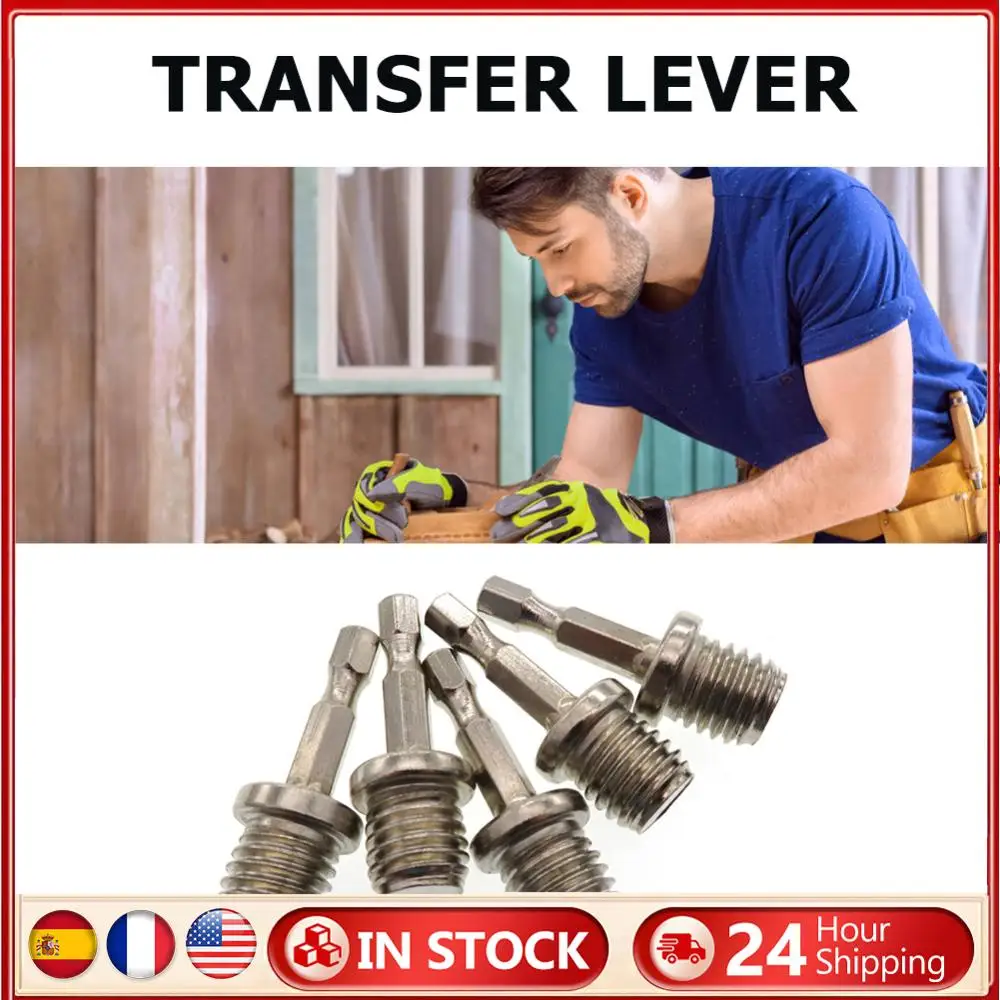 M10 M14 1/4 6 مللي متر مسدس ربط قضيب محول الحفر اليد إلى الملمع الحفر تشاك اتصال RodPower أداة أجزاء