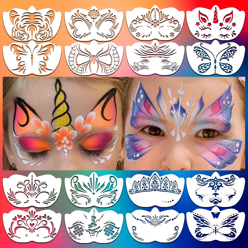 8 ชิ้น Face Skeleton ภาพวาดลาย - Beauty Makeup Kit For Kids บทวิจารณ์และราคา