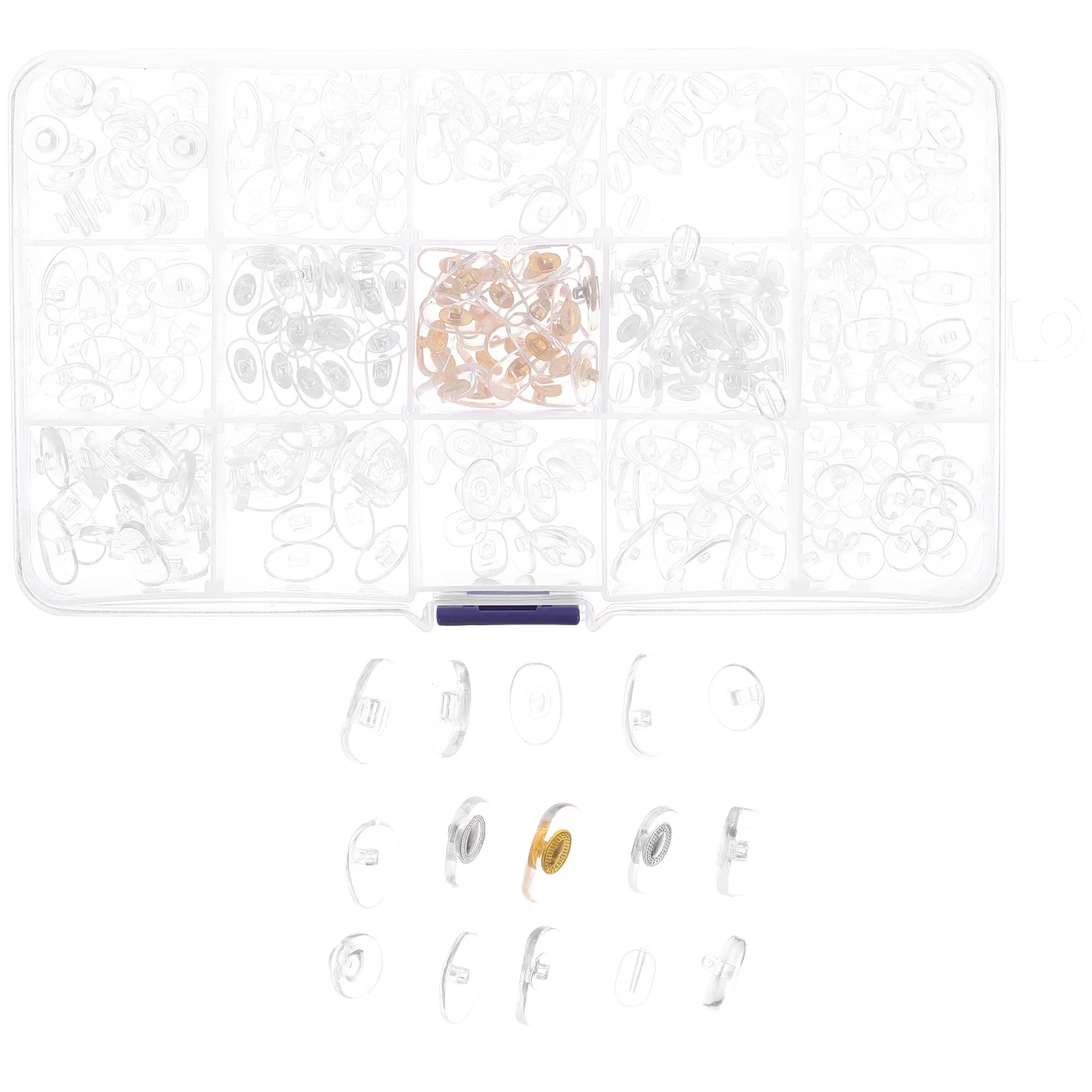 

1 Box Anti-Slip Nose Pads for Glasses Silicone Eyeglass Nose Support Soft Cushion Optical Frame Pads for Comfortable Wear