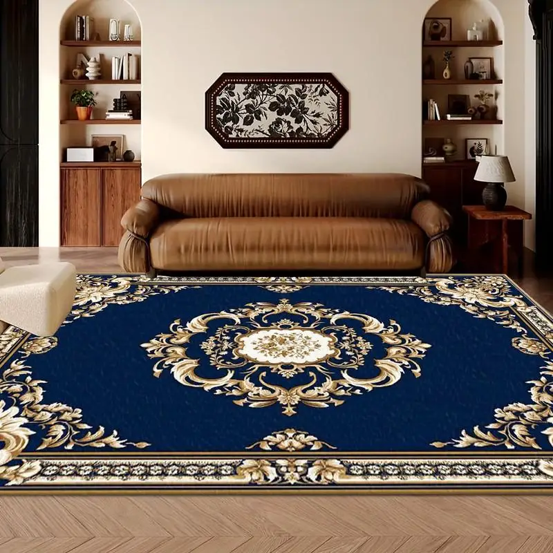 New Arrivals - Traditional Oriental - Style Large Living Room Rug, Large Bedroom Rug - Easy to Care for and Clean, Machine Washable, Suitable for All Seasons - Versatile Decorative Rug for Living Room, Stud