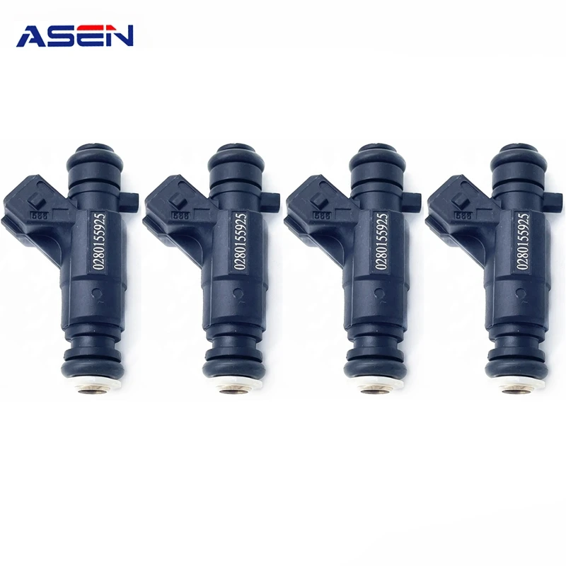 

4PCS 0280155925 Auto Parts Fuel Injector Nozzle FI-15872 fit For Ford Fiesta Courier Ka Ikon 1.6 2000-2015 YS6U-9F593-HA 15872
