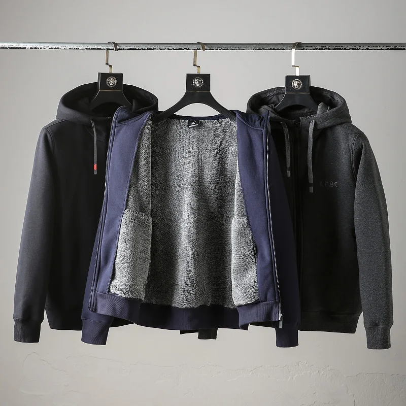 

Утепленный кардиган-толстовка из кораллового флиса с капюшоном для мужчин, повседневная спортивная одежда, теплая, не объемная, осенне-зимняя верхняя одежда для пар