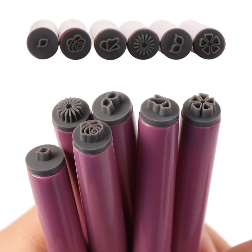 6/10/15pcs Floral Butterfly Pattern Nail Art Stamp Pen Set Stamping Plate DIY Nail Brush Stamp Pen Flower Painting Drawing