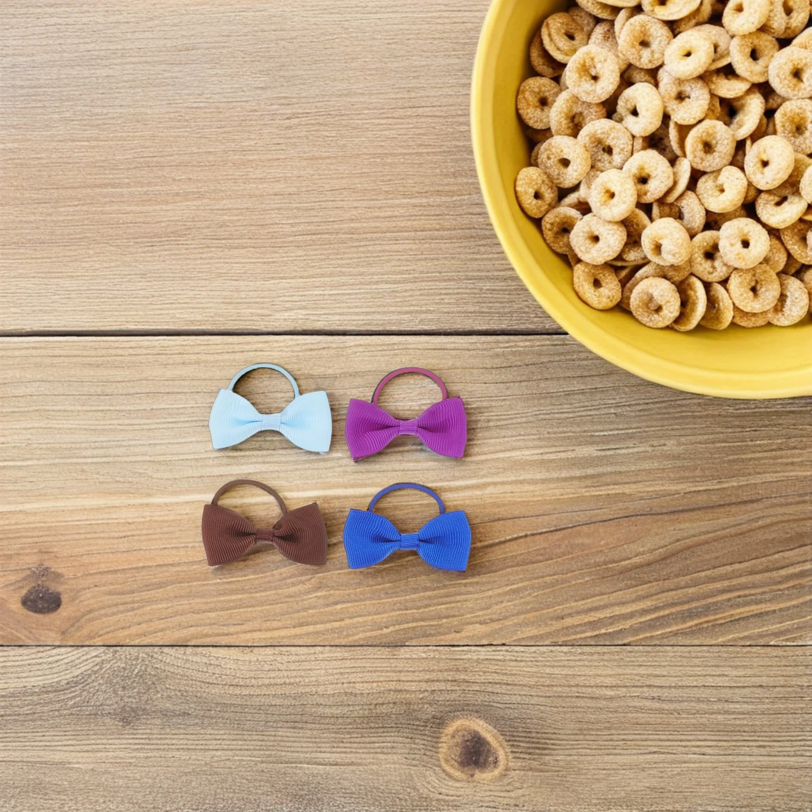 

40Pcs Pet Hair Bows Multicolor Cute Dog Bowknot Accessories for Small Dogs Puppy Grooming Yorkie Poodle Stylish Bow Clips