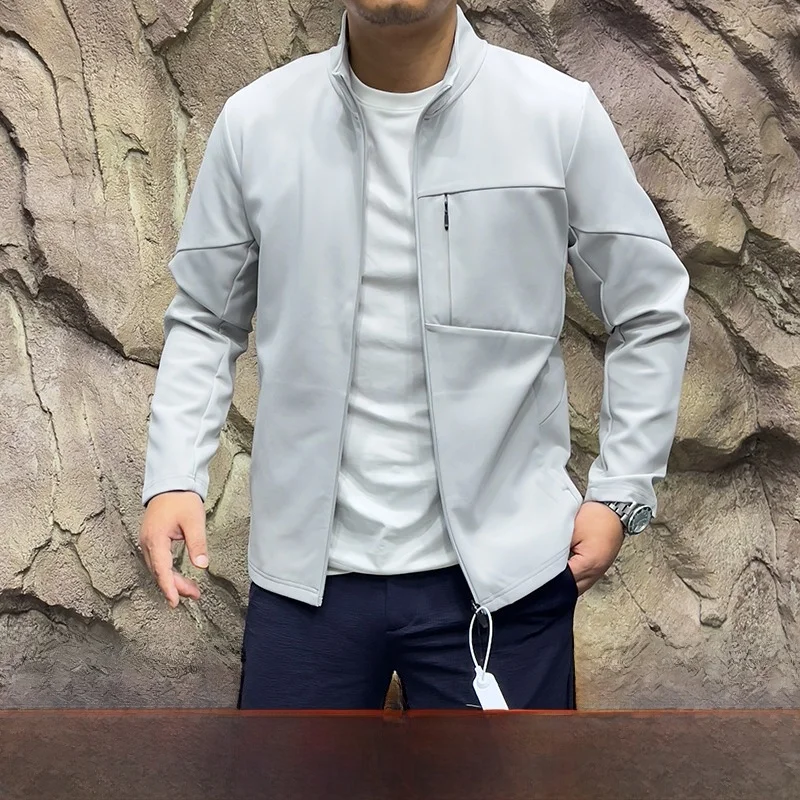 

Dingli Main Prtion! Offline K! Busin Series High-End Qui-Dry Knitted Stand Collar Outdoor Autumn Jaet