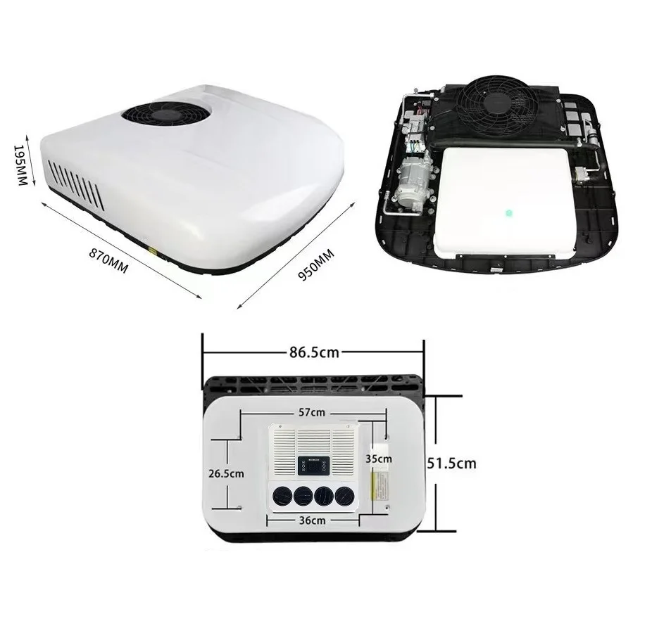 12v 24v Dc Parking Air Conditioner For Cars Trucks 12v Electrical Air Conditioning Truck Rv Camper Van Cooler Cooling Solution