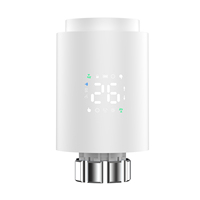 Thermostatic Radiator Valve Intelligent Thermostat Valve LED Display Supporting Mobile App Control Radiator Controller for Zigbe