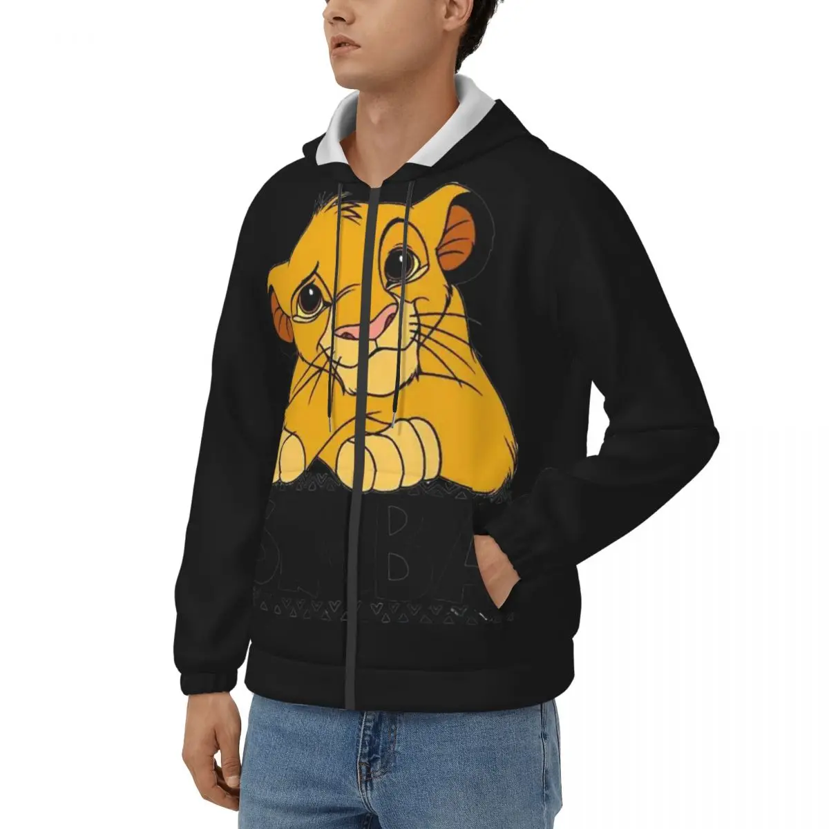 Cute Simba Classic Men's Hoodie Disney｠The Lion King｠Film Clothes  Novelty Hoodies Classic