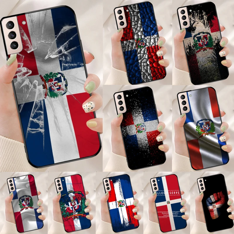 Dominican Republic Flag Phone Case For Samsung Galaxy S22 S23 S21 S10 Plus Note 20 Ultra Note 10 S20 FE Cover Fundas