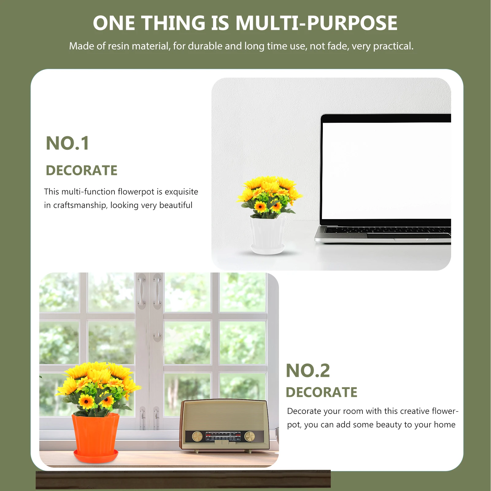 

Wavy Edge Flower Pot Plastic with Tray Succulent Planter Outdoor Indoor Garden Bonsai Container Decorative Planting Durable