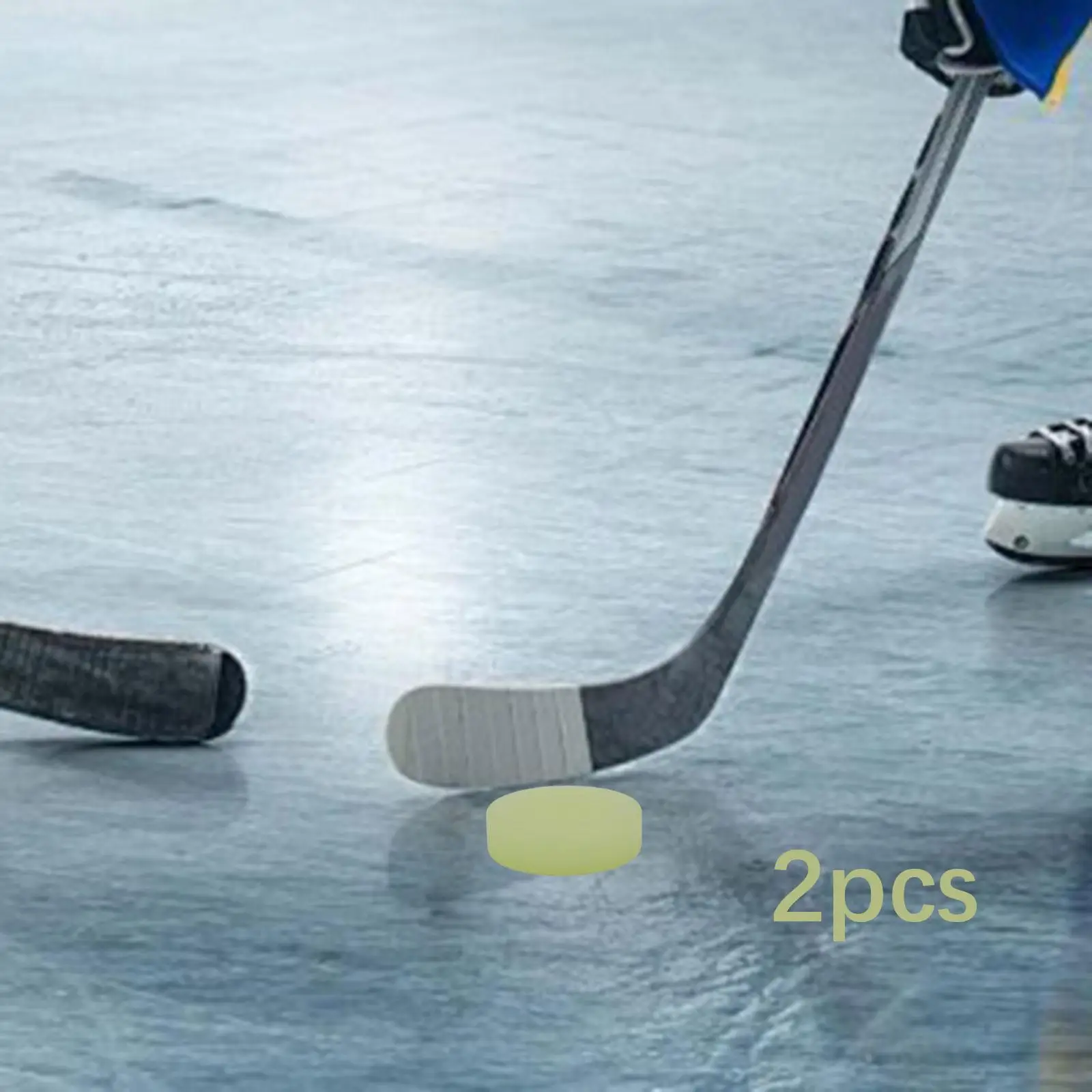 Glow in the Dark Hockey Ball Green PVC Portable Puck for Night Sports Floor and Ice Games