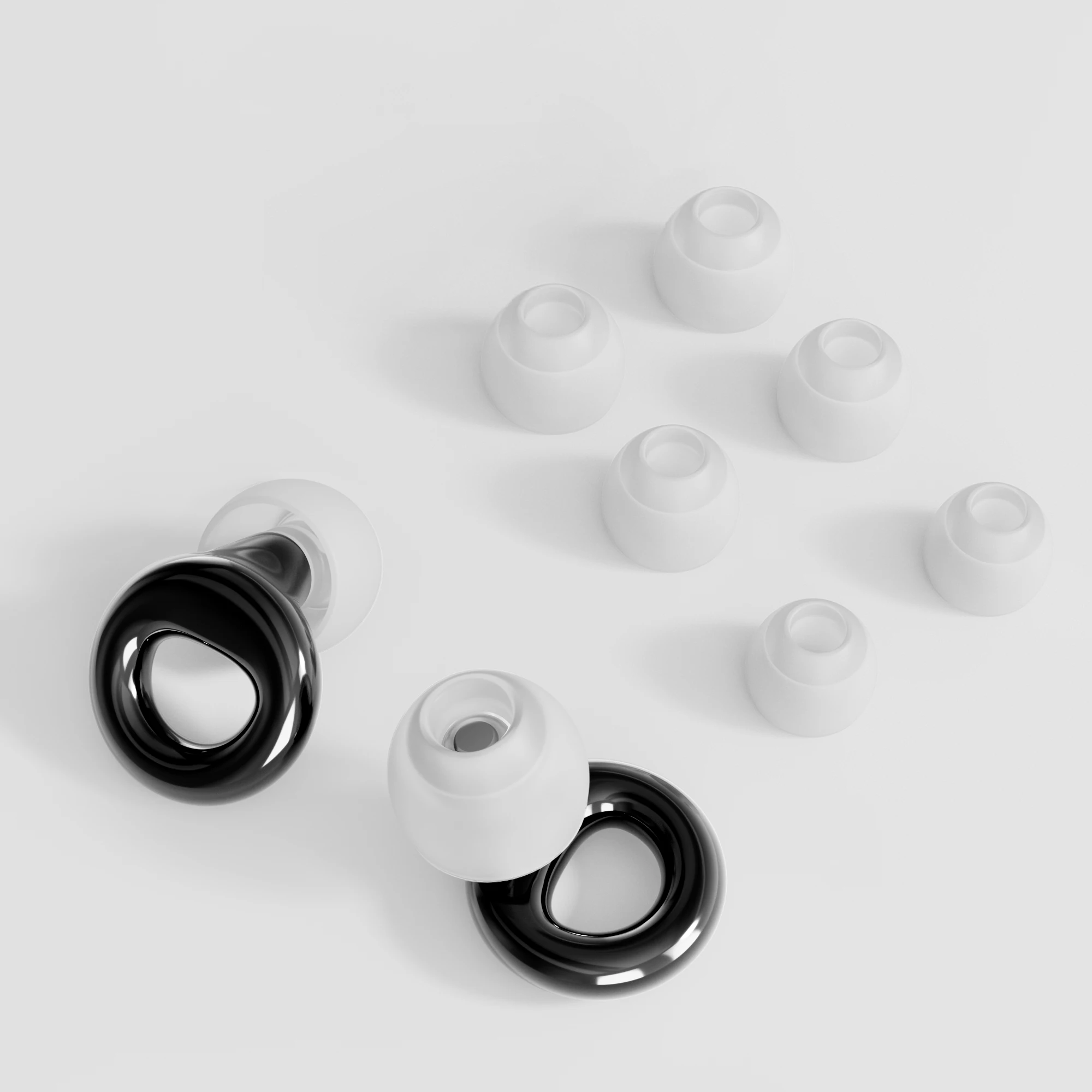 Soft Ear Guards 2 Pairs Silicone Earplugs With Silicone Lanyard Flexible Waterproof Noise Blocking Ear Plugs For Aquatic Sports