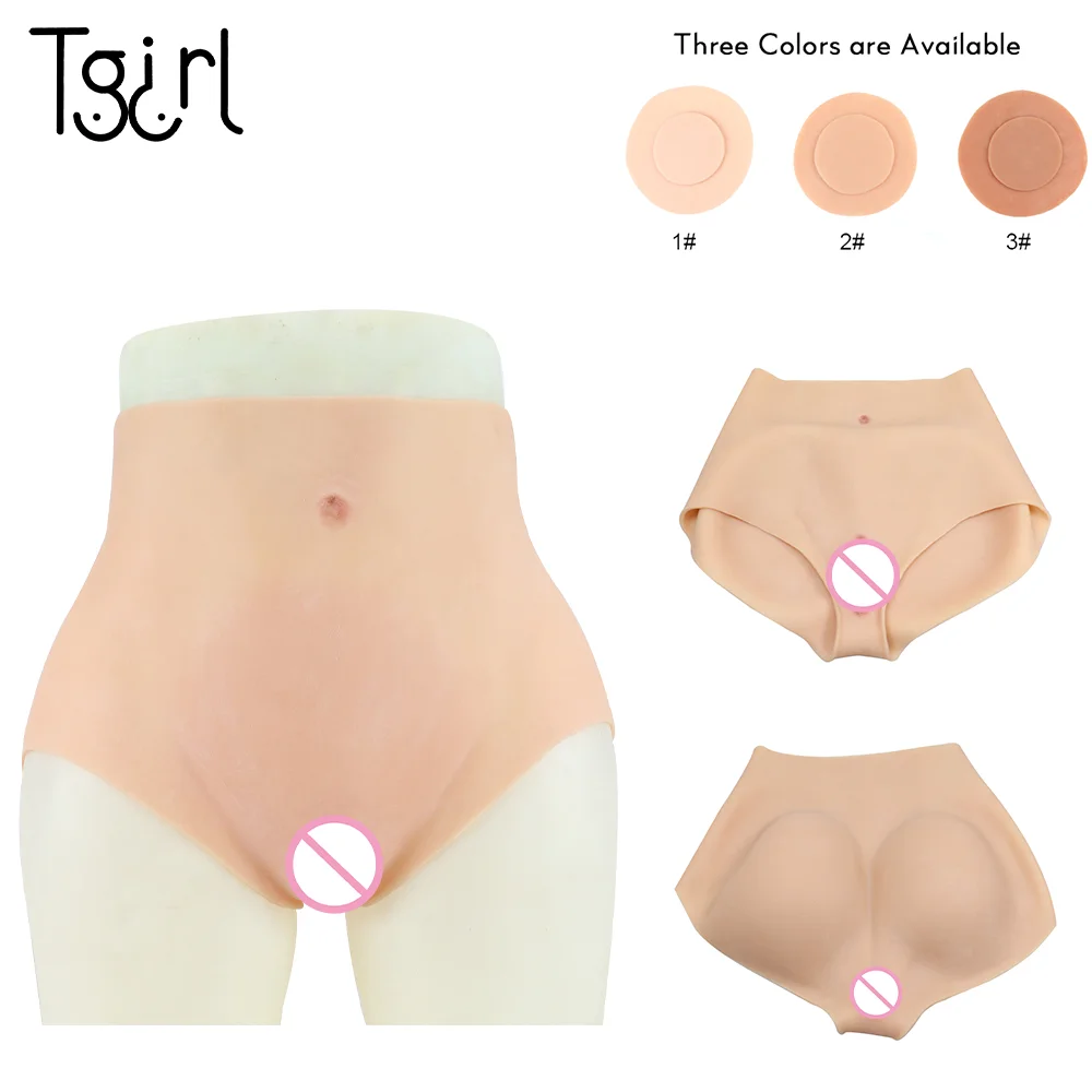 

Tgirl Cosplay Silicone Brief Fake Vagina Buttock Hip Enhancer Panties Fake Butt Shaper Underwear for Crossdresser Transgender