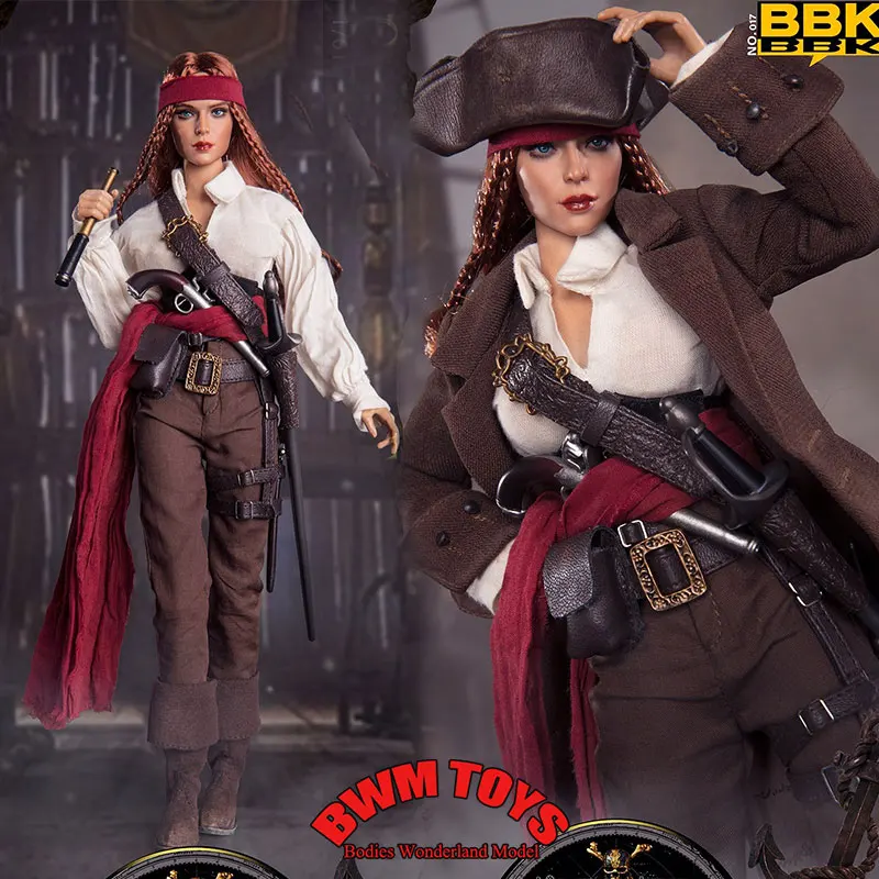 In Stock BBK BBK017 1/6 Scale Pirate Captain Sofia Female Girl Soldier 12inch Full Set Action Figure Doll Collection