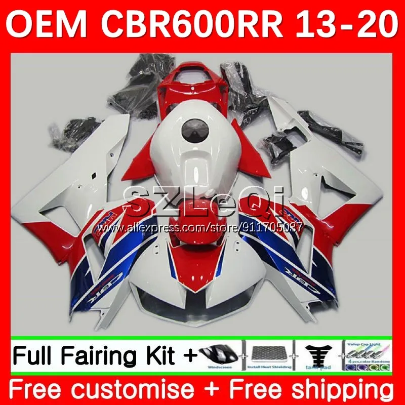 Fairing For HONDA CBR600RR CBR 600CC 600RR White red 600 CC F5 13 14 15 16 17 40No.13 CBR600 RR 2018 2019 2020 2021 2022 2023