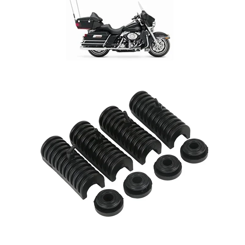 For Motor Rubber Grommet Support Cushion Hard Saddlebag For Harley Touring Road King Electra Glide FLHT FLHTCU FLHRC 1994-2013