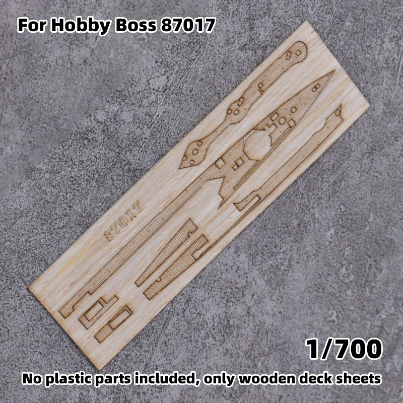 Model Upgrade Parts Laser Cut Wooden Deck Sheet with Self-Adhesive Anchor Chain for Hobby Boss 87017 I-400 class Submarine 1/700