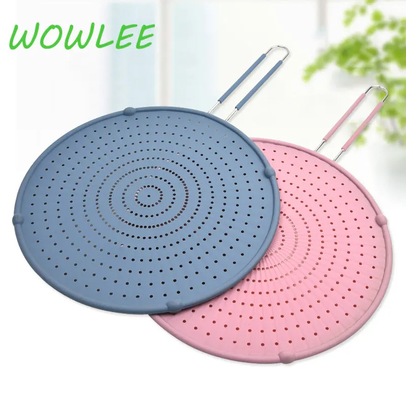 

Kitchen Oil Proofing Lid Filter Frying Pan Cover Splatter Screen Spill Proof Kitchen Cooking Tool Silicone Splatter Nonstick Oil