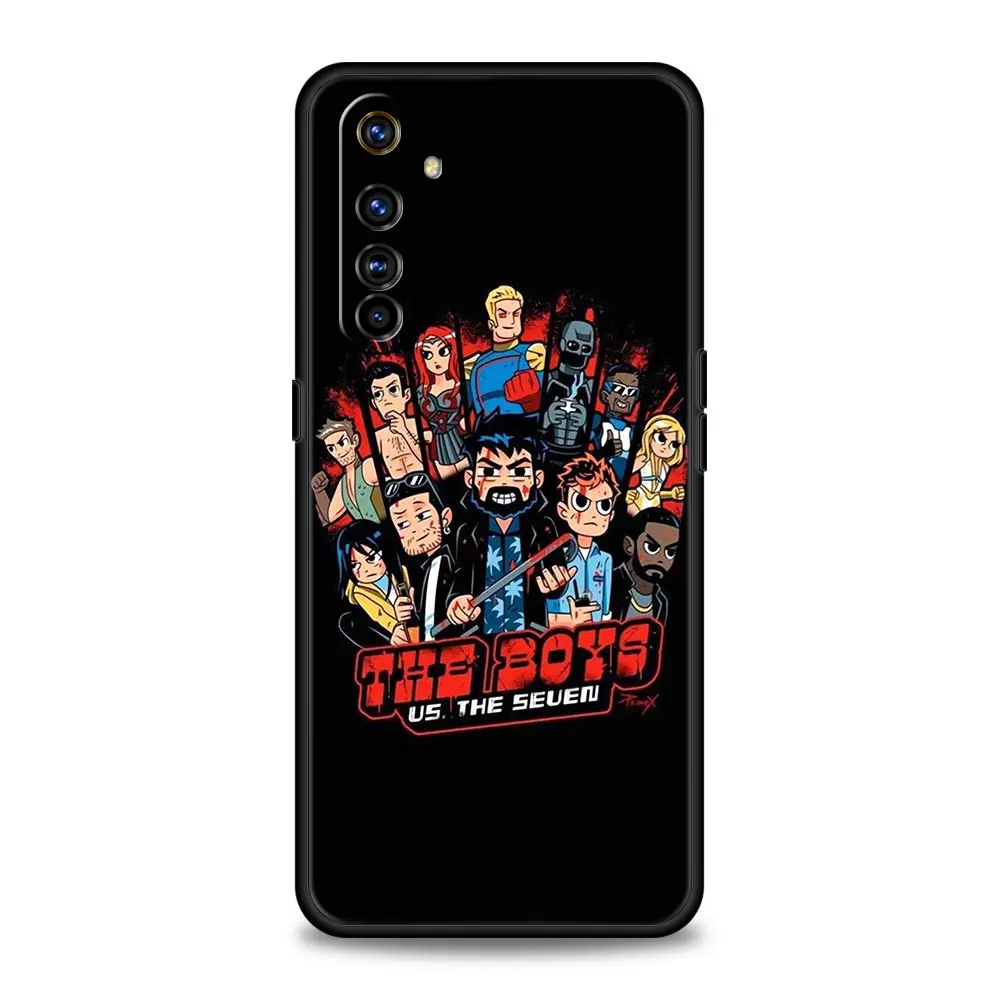 The Boys TV Series Case For OPPO Realme 9 8 7 6 GT2 Pro Plus 5G C35 C25 C21 C11 C3 8i 9i GT Neo 2 3 Phone Cover Black Silicone