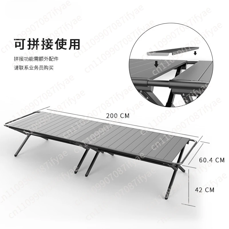Outdoor aluminum alloy folding egg roll table can be spliced for extended picnic camping lightweight portable folding table