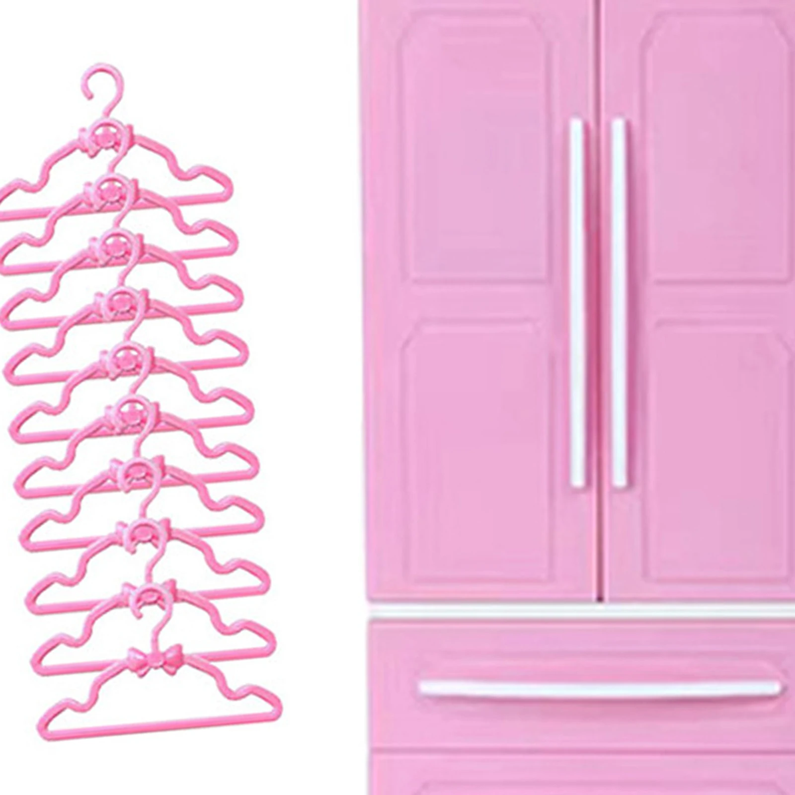 Barbies Doll Open Wardrobe Closet Birthday Furniture 1/6 For 30Cm Doll Clothes Accessories Dollhouse Toy Girl Birthday Gift