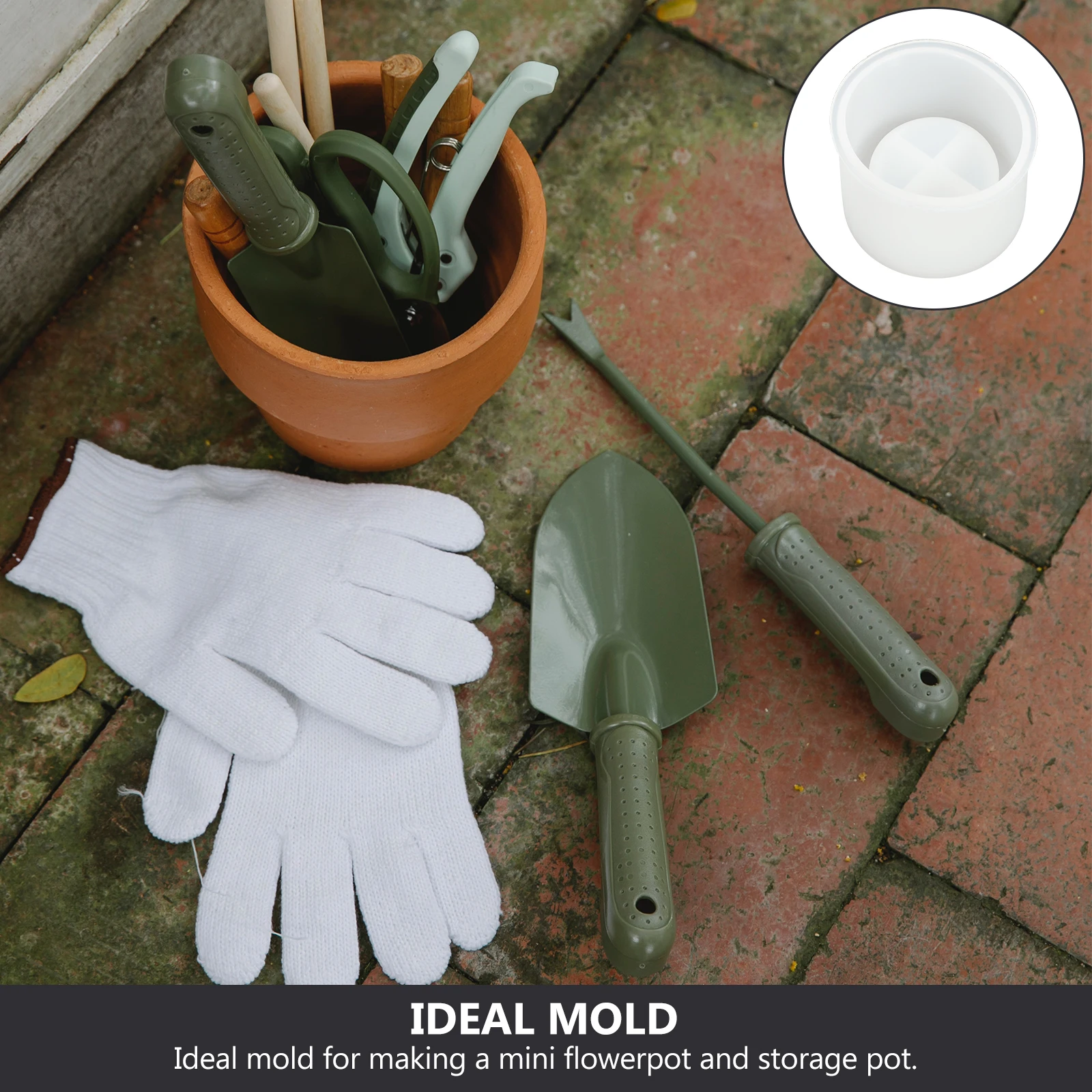 

1pc Silicone Flower Pot Mold Mini Plant Holder Bonsai Succulent Planter Casting Mould Diy Epoxy Resin Crafting Jewelry Accessory