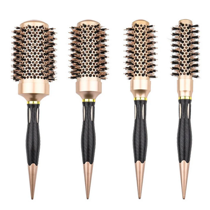 

Портативная антистатическая круглая расческа 25 мм для салонов красоты, массажная щетка для распутывания волос, инструмент для ухода и укладки волос