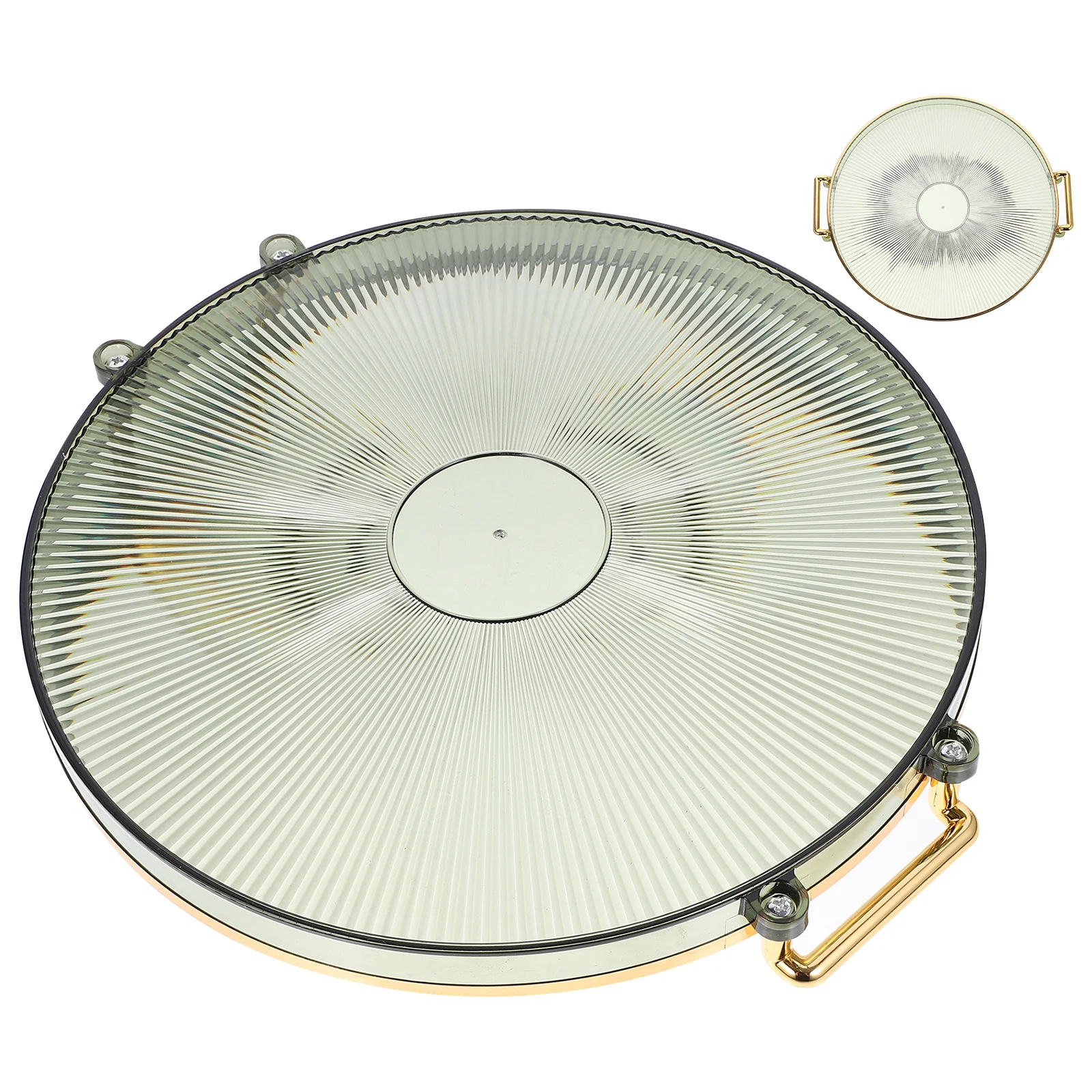 

Round Plastic Tray for Home Decor Serving Snacks Fruits Candy Dessert Appetizer Beverage Tabletop Storage Holder