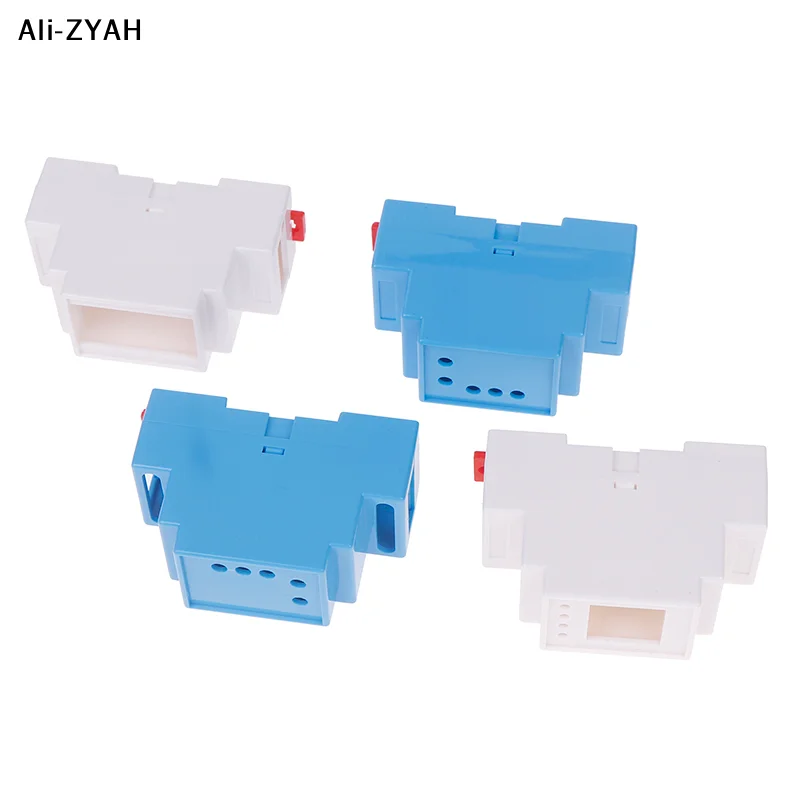 【Z】1PC DIN Rail PLC Junction Box Plastic Electronics Box Project Case 4Colors 88x37x59mm 35-Rail Mounting Instrument Housing view 5