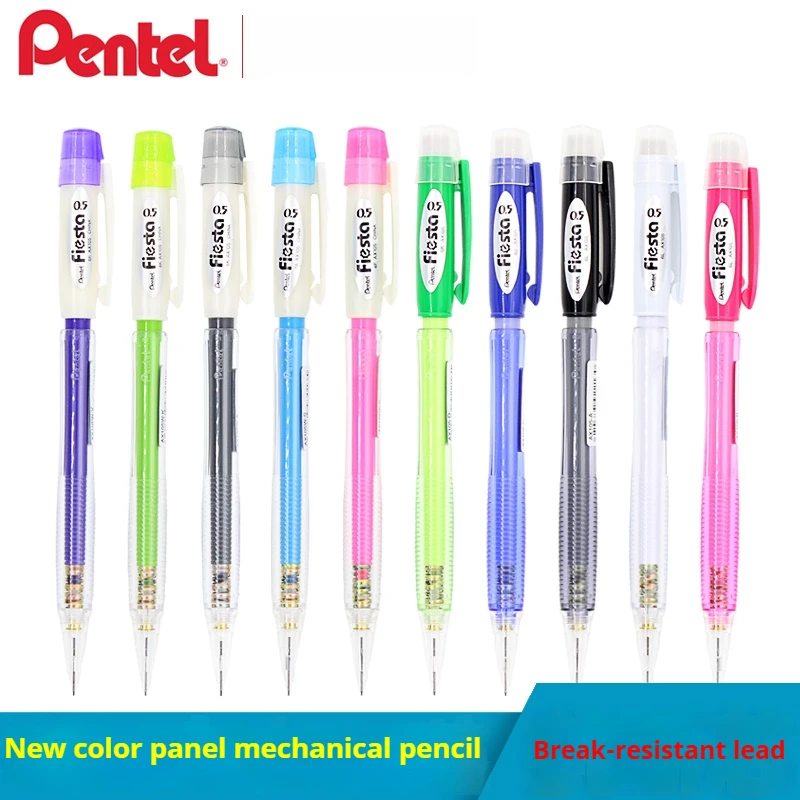 

Механический карандаш Pentel AX105, несколько цветов, небьющийся грифель 0,5 и 0,7 мм, удобная удержка, с ластиком для рисования, искусство для рисования и рисования