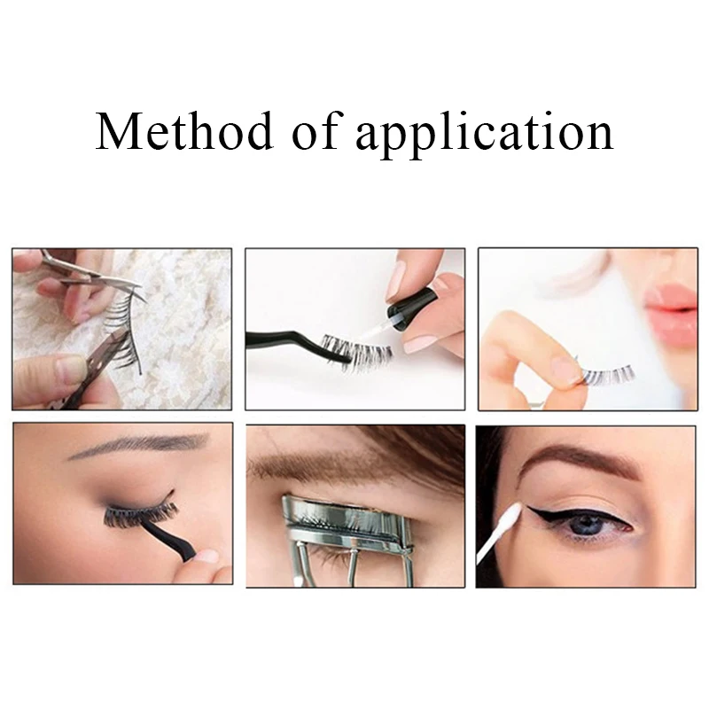 Self-Adhesive Glue-Free Fake Eyelashes Reusable Natural False Eyelashes Suit Eyelash Extensions Full Striped Lashes Eye Makeup