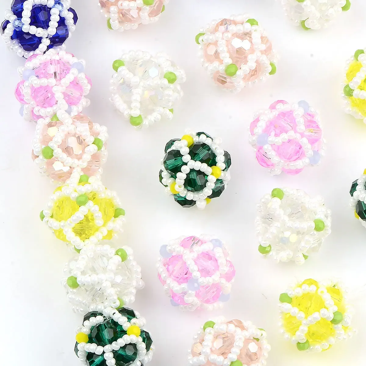 3pcs 1.8cm Random Color Mix Colorful Acrylic Beads Handmade DIY Accessories For Jewelry Making DIY Bracelet Necklace image 6