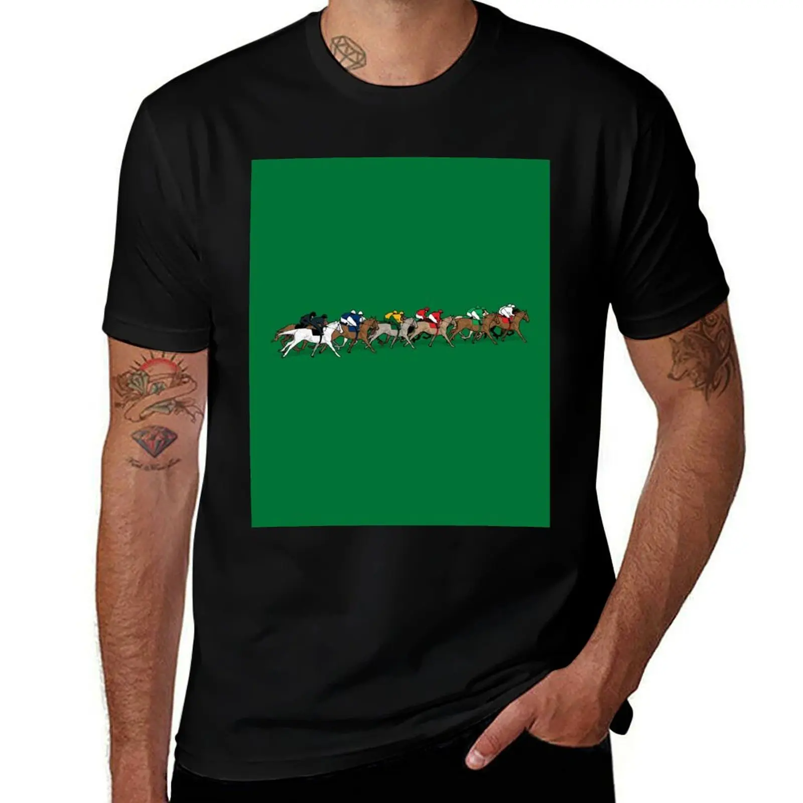 

t graphic Horse man t The designer Race shirts T-Shirt shirt for man