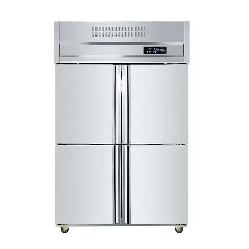 electric refrigerator freezer Commercial refrigerator stainless steel four-door kitchen