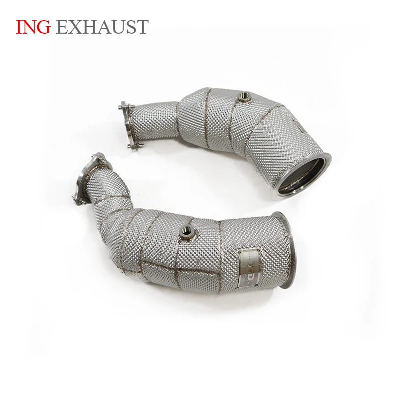 

ING High Flow Performance Exhaust Downpipe for Audi RS4 RS5 2.9T Car Accessories With Cat Pipe Exhaust System Car Accessories