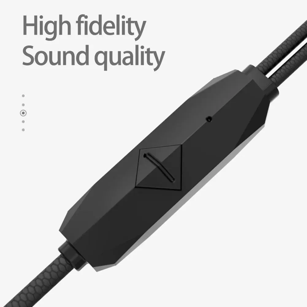 Wired Headphone HD-compatible Calling Wired Earphone Ergonomic Design Dynamic Circle Voices Wired Headphone Music Listening