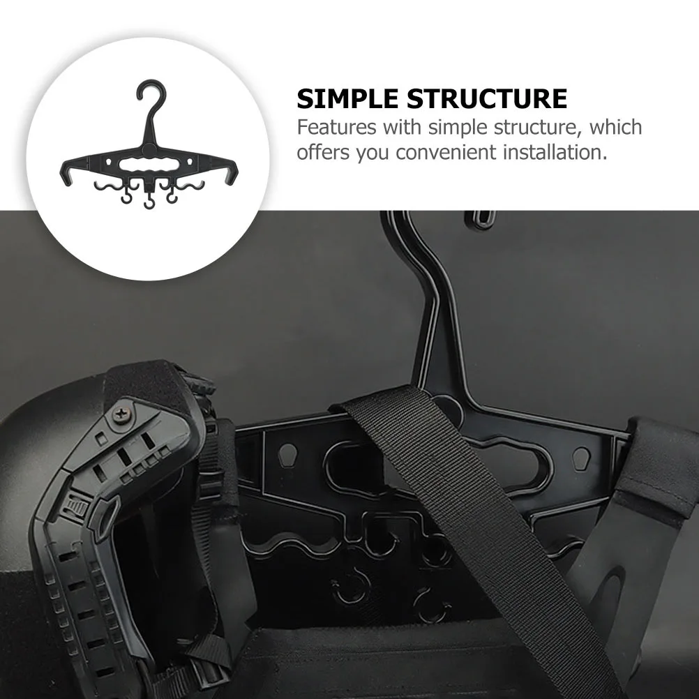 

High Load Capacity Plastic Clothes Hanger Heavy Duty Backpack Vest Hook For Outdoor Equipment Storage Space Saving Smooth