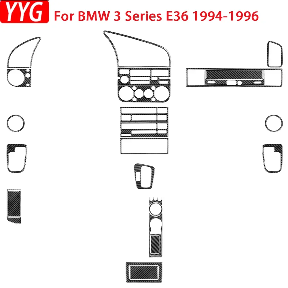 

Для BMW 3 серии E36 1994-1996 центральная консоль переключения передач из углеродного волокна комплект панелей на вентиляционное отверстие автомобильные аксессуары для интерьера стикер