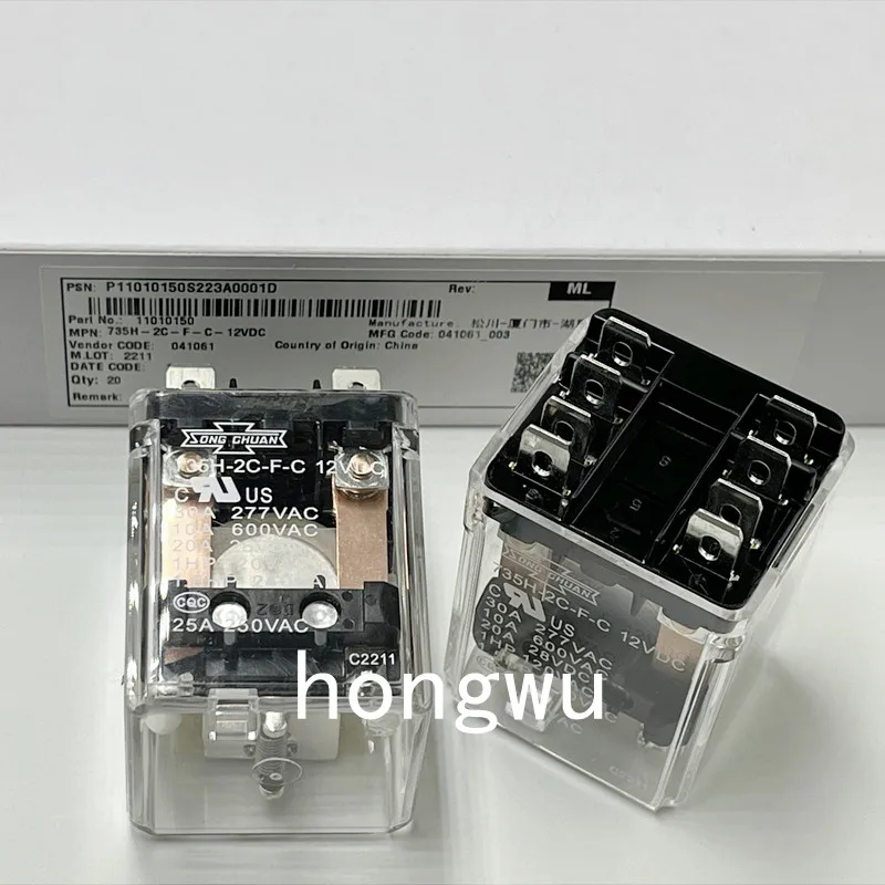 100% Original New 1PCS  735H-2C-F-C-12VDC  relay  30A 8pins