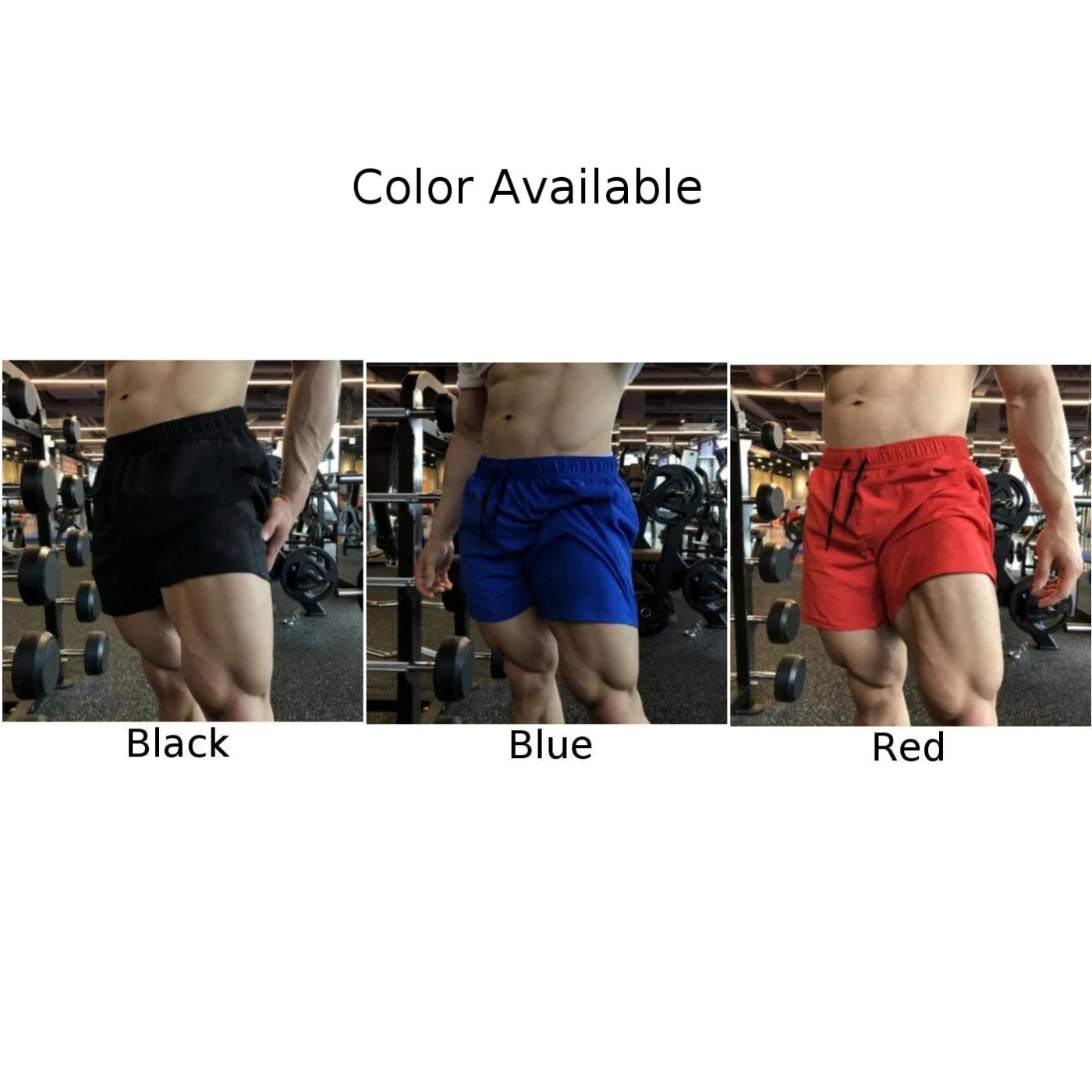 Ademende heren trekkoord effen kleur sport buiten hardlopen casual fitness yoga gym shorts platte maatkaart