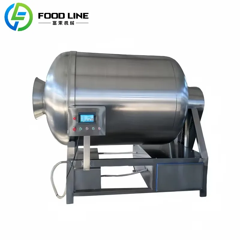 High-capacity Beef Meat Tumbler Fish Marinating Machine Vacuum Meat Tumbling Machine Steak Massage