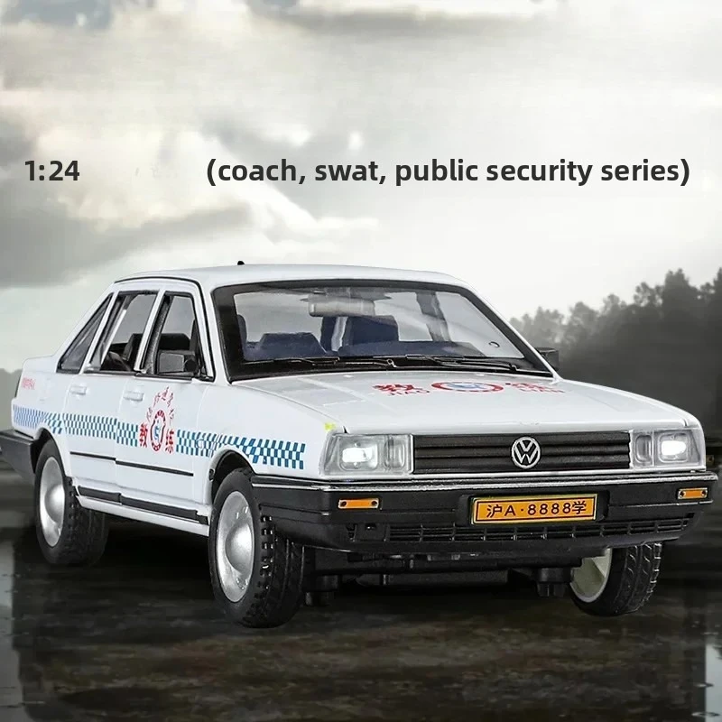 

Моделирование 1:24 сплава, версия полицейского автомобиля, украшения, детские игрушки, подарки на день рождения