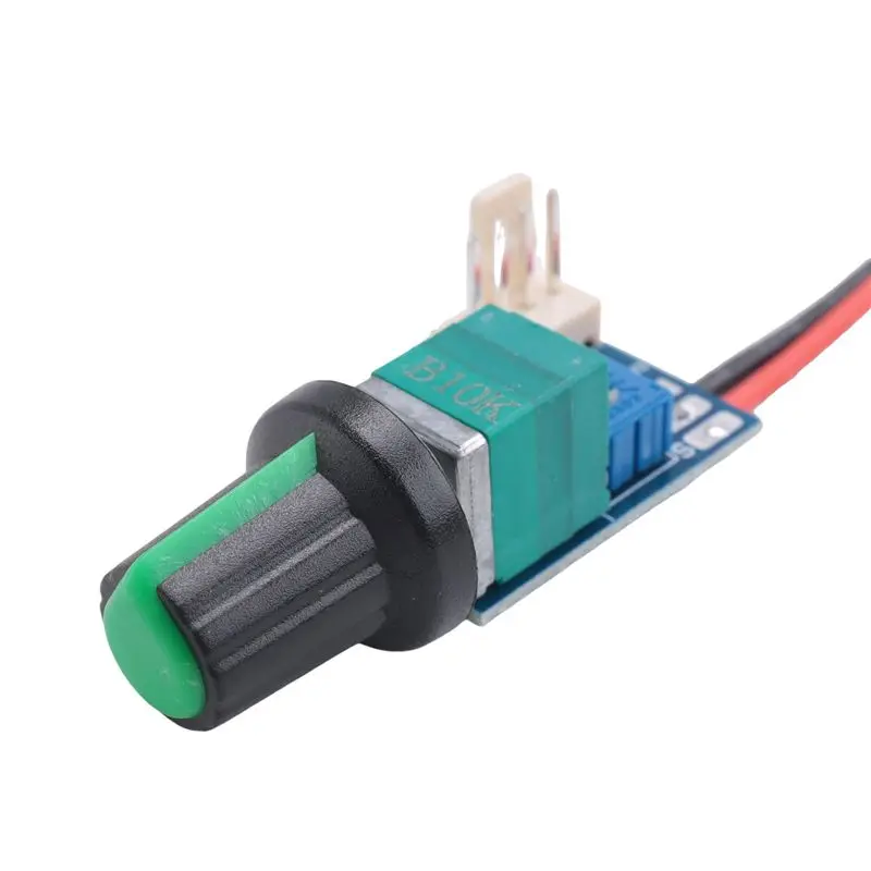 EYFL-1 Piece PWM Fan Speed Controller 0%-100% Plastic+Metal With Knob Switch 4 Wire Fan Speed Governor Noise Reduction