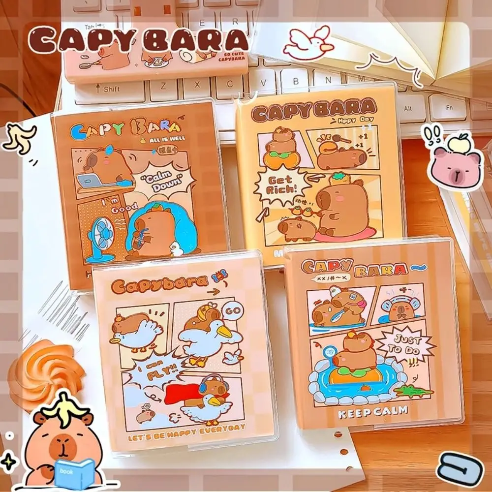 

To Do List Cute Capybara Notebook Portable Kawaii Small Notepad Cartoon Diary Square Writing Pad Gift