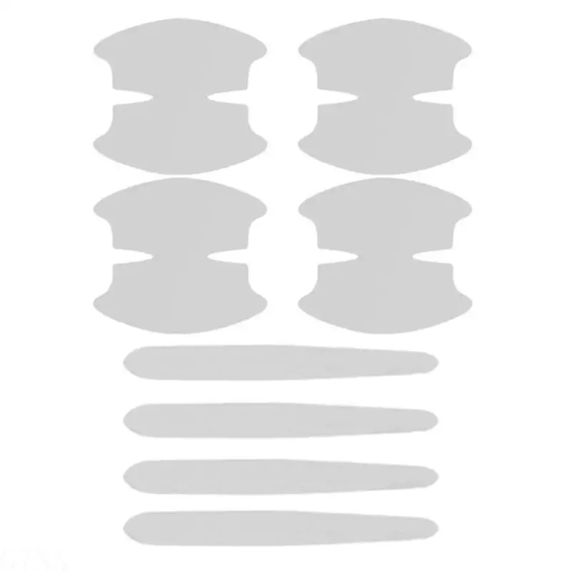 

G7NA 8Pcs Car Exterior Decals Stickers Car Door Bowl Handle Protective Sticker Self-Adhesive Film Invisible Film