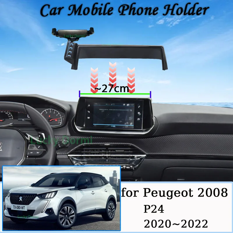 

Car Mobile Phone Holder for Peugeot 2008 P24 2020 2021 2022 7-Inch Screen New Magnetic Bracket GPS Navigation Stand Accessories