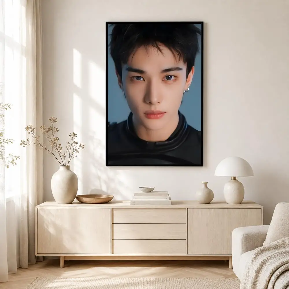 K-KPOP idol H-Hyunjin Poster Self-adhesive Art Waterproof Paper Sticker Coffee House Bar Room Wall Decor - view 3