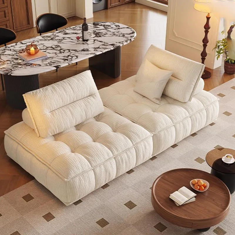White Designer Living Room Sofas Bedroom Love Seat Floor Luxury Living Room Sofas Human Dog Bed Couch Divano Library Furniture
