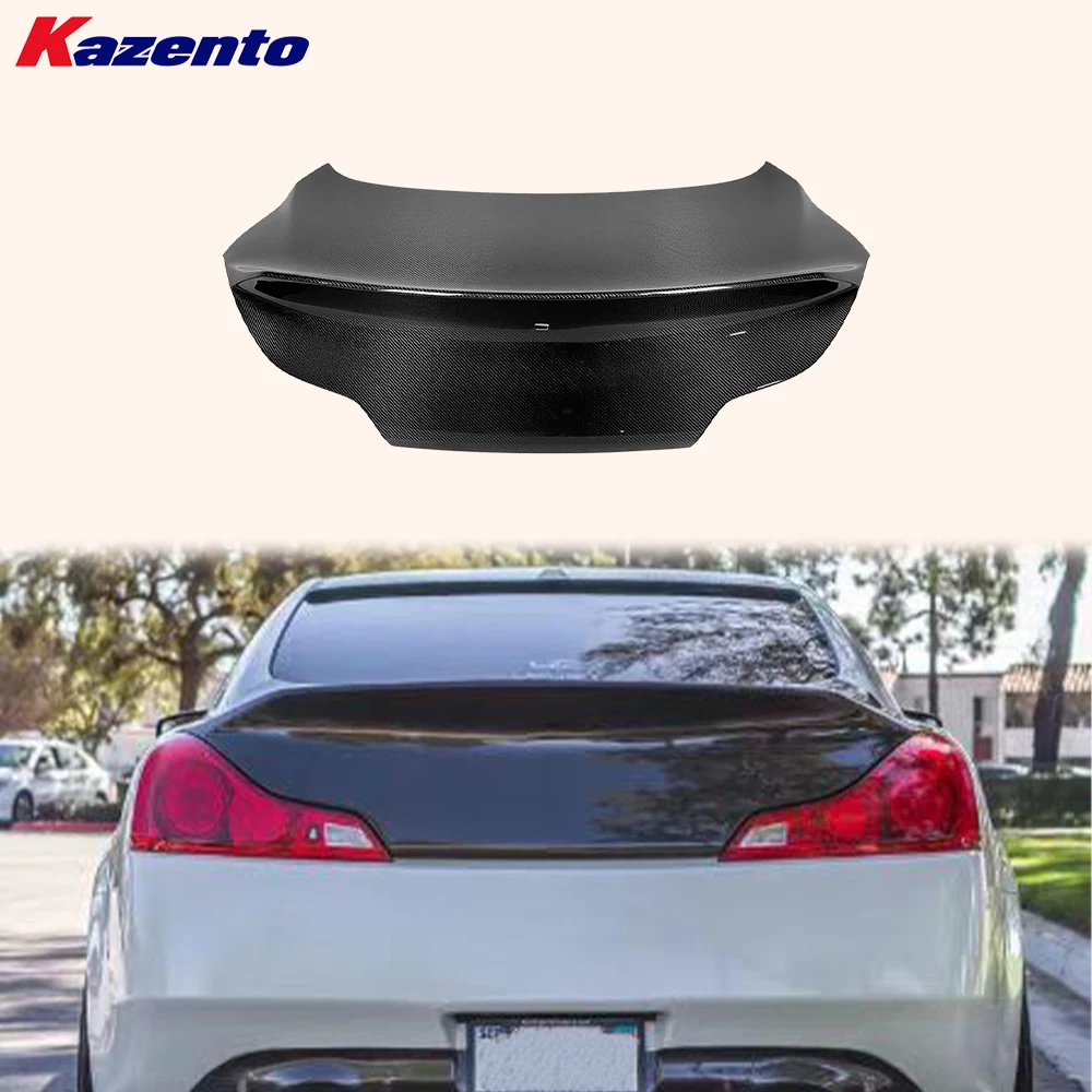 

For Infiniti G37 2 Door Coupe 2008-2013 HT Carbon Rear Trunk (With Camera Hole)